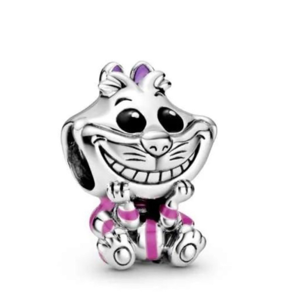 Pandora Disney Alice in Wonderland Cheshire Cat Charm - Picture 2 of 6